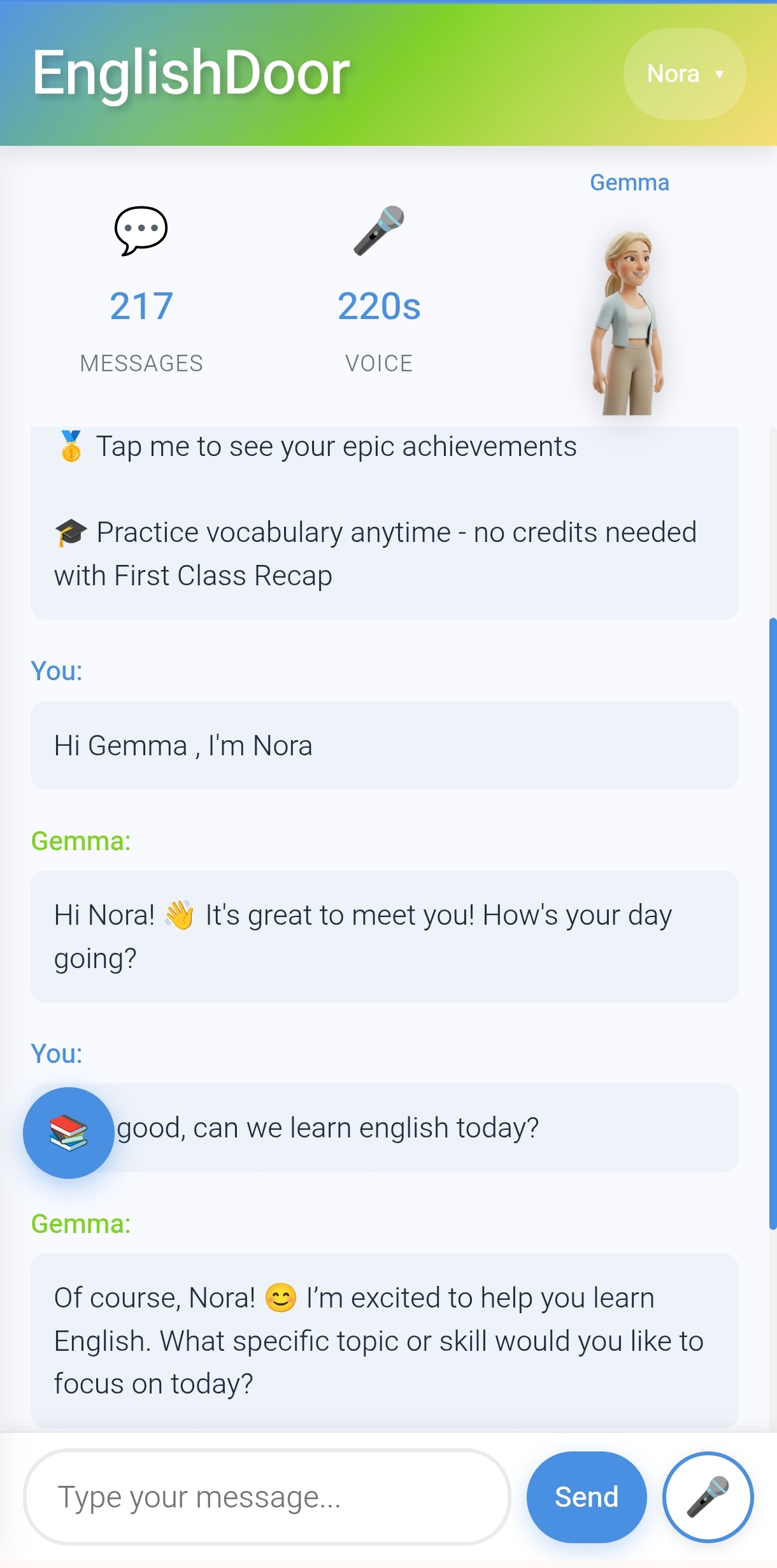 Chat with Gemma